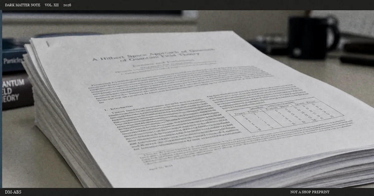 Stacked preprints used as an abstract still