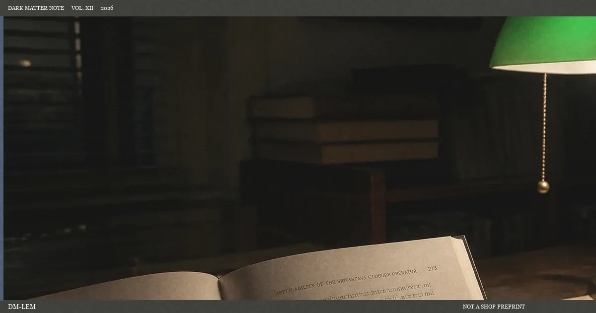 Lamp photograph introducing dated lemma notes