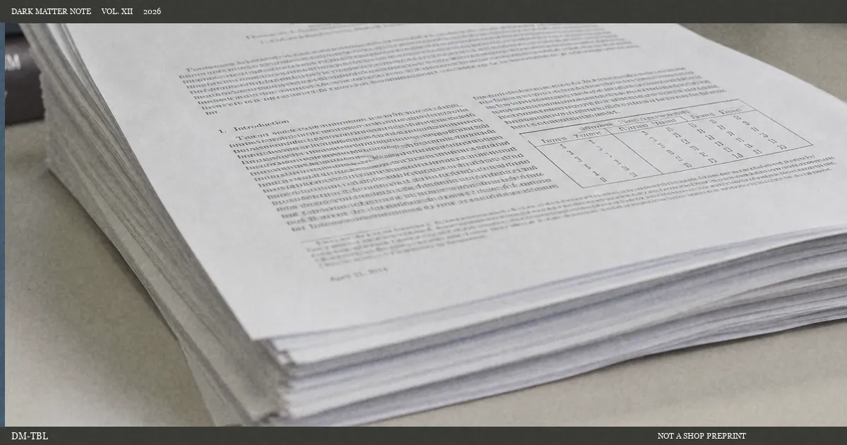 Stacked sheets used for round-up table notes
