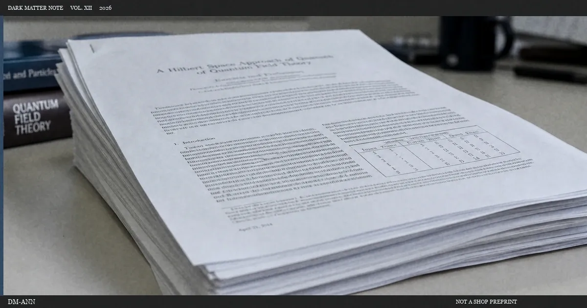 Dated preprint stack photographed for annals notes